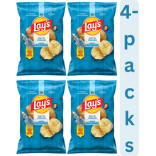 Crunchy Salt & Vinegar Potato Chips – Tangy Crispy Snack Chips, Family Size 7.75 oz Bags, Value Pack of 4, Savory Party & Travel Snacks