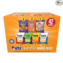 Utz Snack Variety Pack Individual Snacks, Includes Potato Chips, Cheese Curls, Popcorn, and Party Mix, Crunchy Travel Snacks for Lunches, Vending Machines, and Enjoying on the Go (Pack of 42)