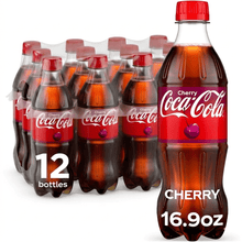 Coca-Cola Cherry Soda Pop, 16.9 fl oz, 12 Pack Bottles