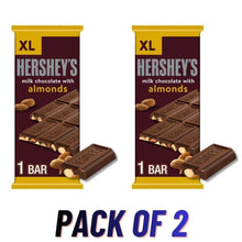Pack of 2 Hershey's Milk Chocolate with Almonds XL Candy Bar