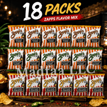 Potato Chip Variety Collection, Zapp's 18 Pack Assorted Snack Bags, 1 oz Individual Packs, Multi Flavor Crunchy Snack Assortment, Pantry Food Bundle, Party Snack Selection, Total Net Weight 18 oz, Total Count 18 Packs