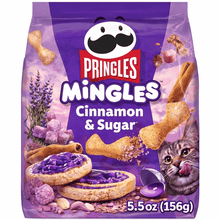 Pringles Mingles Cinnamon Sugar Chips, Light Airy Crispy Sweet Snack, Dessert Style Crunch Chips, Unique Shape Treat, Perfect for Snacks & Party Sweets
