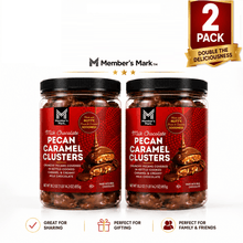 Peekmove | Premium Chocolate Gift Set – Milk Chocolate Pecan Caramel Clusters & Salted Caramel Nougat Bar