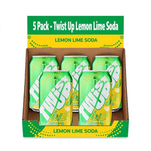 Great Value Twist up Lemon Lime Soda Pop, 12 fl oz, 5 Pack Cans