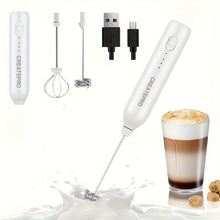 CREATEPRO Electric Milk Frother for Coffee & Cream - 3-Speed Rechargeable Frother with Whisk & Stand Mixer, Stand-Alone Design Suitable for, Office, for Use, - Milk Whisker for Latte, Cappuccino, Hot/ Drinks
