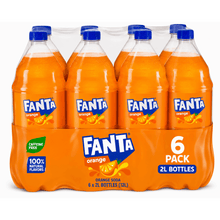 ( 6 Pack )Orange Soda Pop Bottle, 2 Liter