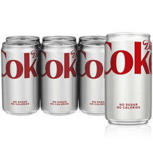 (6 Count) Diet Coke Soda Pop Mini Cans, 7.5 fl oz
