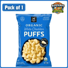Member’s Mark Organic White Cheddar Puffs 18 oz – Crunchy Cheese Flavored Puff Snacks for Everyday Snacking