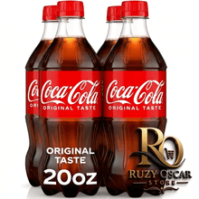 (Pack 4) Coca-Cola Soda Pop Bottle, 20 fl oz