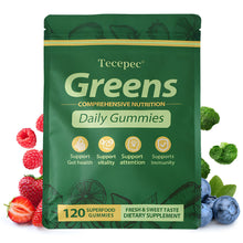 Mixed Fruit and Vegetable Nutritional Gummies - Contains Vitamins A, C, D, E, and B Complex, Vitamin K2, Iodine, Zinc, Selenium, and Trace Elements. Fruit-flavored Gummies - Support Digestion, Immune Health, Focus, and Daily Vitality - 120 Gummies.