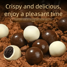 Crunchy Chocolate Balls (1 Large Box, 2 Flavors) - Crispy Malt Center Coated In Rich Milk Chocolate, A Delightful Crunchy Snack