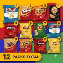 Assorted Potato Chip Snack Pack, 12 Count – Individually Wrapped Crispy Snack Bags for Lunchboxes, Travel, Parties & Everyday Snacking