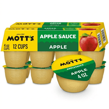 Mott's Applesauce Cups, 4 Ounce, 12 Count, Apple Flavor