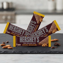 Hershey's Milk Chocolate Bar with Whole Almonds Full Size Candy Bar, 1.45 oz 4 Packs