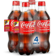(Pack 4) Coca-Cola Soda Pop Bottle, 20 fl oz
