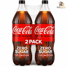 Coca-Cola Zero Sugar Soda Pop Bottle, 2 Liters (2 pack)