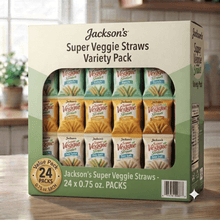 Veggie Straws Variety Pack, 0.75 oz., 24 Pack – Crunchy Vegetable Snacks for Lunches, Parties & On-the-Go Enjoyment