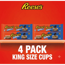 4 PACKETS Reese's OREO Milk Chocolate and White Creme Peanut Butter Cups Candy 2.8 oz