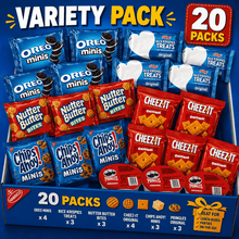 Ultimate Sweet & Savory Snack Variety Pack, Rice Krispies Treats, Cheez-It, Pringles, OREO Minis, CHIPS AHOY! Minis & Nutter Butter Bites, Individually Wrapped Assorted Snacks for Lunch Boxes, Office, School & Travel