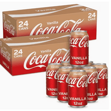 Coca-Cola Vanilla Soda Pop Fridge Pack Cans 24 Pack