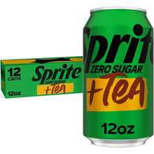 Lemon Lime & Tea Flavored Carbonated Soft Drink, Refreshing Sparkling Soda Beverage, Fridge Pack, 12 Cans Included, 11.98 fl oz Each