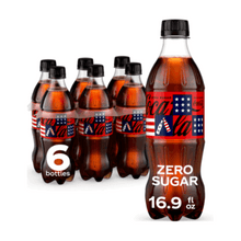 Coca-Cola Zero Sugar Soda Pop Bottles, 16.9 fl oz, 6 Pack