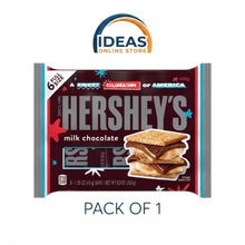 HERSHEY'S Milk Chocolate S'mores Pack, Rich & Creamy Sweet Treat, Smooth Snack Bar for Parties, Movie Nights, and Daily Munching - Pack of 1