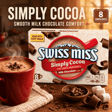 Milk Chocolate Hot Cocoa Mix, Smooth Creamy Chocolate Flavor, Rich Warm Beverage for Cozy Mornings, Cold Weather, Breakfast, Desserts & Evening Treats, 0.85 oz