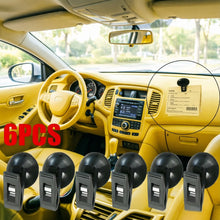 6pcs Car Suction Cup Clips, In-Car Receipt Holders, Multi-Purpose Small Clips for Car Window Curtains, Suitable for Various Scenarios