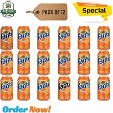 Fanta Orange Flavored Soda – Sweet, Fizzy & Refreshing, 12 fl oz (12 Pack Cans)