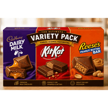 Premium Chocolate Lovers Variety Pack – Cadbury Dairy Milk Caramello, KitKat Crispy Wafer & Reese’s Peanut Butter Chocolate Assortment
