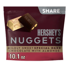 Hershey’s Nuggets Special Dark Chocolate with Almonds, 10.1 oz Share Pack | Rich, Bite-Sized Candy | Perfect Holiday Treat & Gift for Christmas