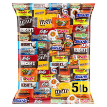 Chocolate Assorted Bulk Candy Variety Pack 5lb - Mini Chocolate Bars, Milk & Dark Chocolate Mix - Individually Wrapped Bulk Candy for Office Snacks, Party Favors and Bags