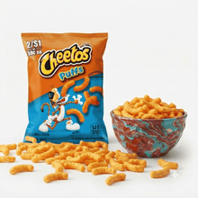 Cheetos Puffs Cheese Snacks, Light & Crunchy Single-Serve Bag, Total 0.06 lb