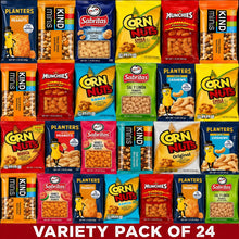 24 Count Assorted Snack Variety Pack – Peanuts, Corn Nuts, Cashews & Mini Nut Bars