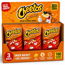 Cheetos Crunchy Cheese Flavored Snacks 1 oz Bag (PACK OF 3)