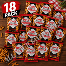 Dot's Homestyle Pretzels 18 Pack 0.99 oz Each Original Crunchy Pretzel Snacks Individually Wrapped Snack Bags Ready to Eat Bulk On-the-Go Snacks Lunchbox Treats Multipack