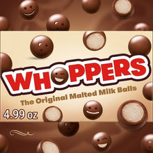 Whoppers Malted Milk Balls Candy, Classic Crunchy Chocolate-Coated Malt Treat, Movie Theater Snack Box, 5 oz