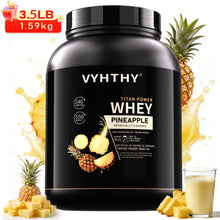 VYHTHV 3.5LB Pineapple Whey Protein Powder Refresher - Revolutionary Juice-Type Whey Protein Powder for Fitness, Bodybuilding, Gym, Or for Bigger Protein Intake