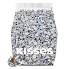 Bulk Kisses Milk Chocolate Candy - 200 Silver Kisses Chocolate Individually Wrapped - Chocolate Kisses Candy Bulk - Bulk Chocolate for Weddings, Party Favors, Candy Buffets, & Office Treats - 2 Pounds
