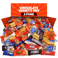 Hershey's Chocolate Assorted Candy Variety Mix, Bulk Candy Assortment, Individually Wrapped Chocolate Candy, Party Candy, Office Snacks, Holiday Treats, Candy Bowl Filler, 5 Pound