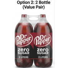 Dr Pepper Zero Sugar Soda Pop, 2 Liter, 1 Bottles