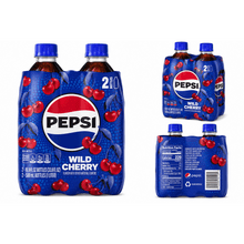 (Pack of 3) Pepsi Cola Wild Cherry Soda Pop, 16.9 fl oz, 6 Pack Bottles.
