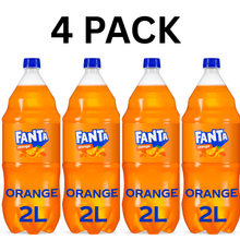 4 PACK Fanta Orange Soda Pop Bottle, 2 Liter