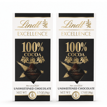100% Cocoa Unsweetened Chocolate Bar, Pure Cocoa Flavor, 1.7oz (50g), Dark Chocolate Bar, 2 Piece
