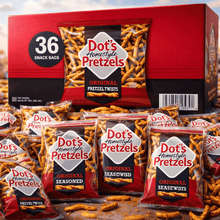 Dot's Homestyle Pretzels 35 Pack 0.99oz Each Original Crunchy Pretzel Snacks Individually Wrapped Snack Bags Ready to Eat Bulk On-the-Go Snacks Lunchbox Treats Multipack