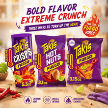 Takis Fuego Variety Pack 3 Packs 11.55 oz – Crisps, Hot Nuts & Fuego Rolled Tortilla Snacks