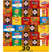 30 Count Snack Variety Pack – Assorted Chips, Pretzels, Crackers & Meat Snacks, Individually Wrapped Grab-and-Go Snack Box for Lunches, Office, School & Parties