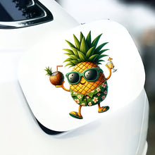 6inch Cute Pineapple Pattern High-quality Waterproof Vinyl Sticker, Car Sticker, Suitable for Cars, Laptops, Water Bottles, Trucks, Mobile Phones, Motorcycles, Windows, Walls, and Cups