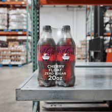 Coca-Cola Zero Sugar Cherry Float Soda Pop, 20 fl oz Bottle (Pack of 2)